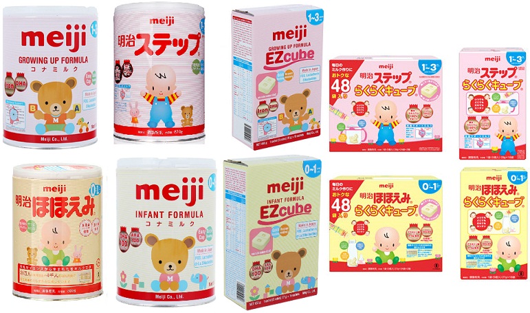 Order các loại sữa Meiji Nhật